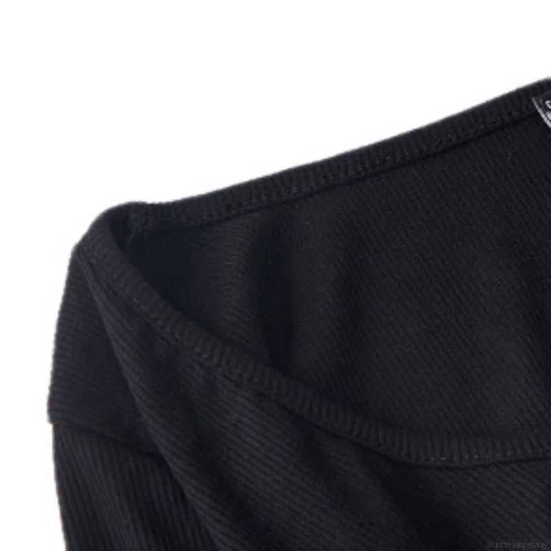 Áo thun tay dài khoét vai thời trang quyến rũ