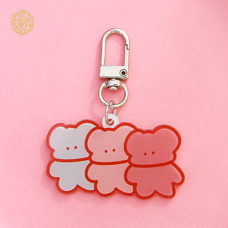 Móc Khóa Kim Loại Hình Động Vật Đáng Yêu