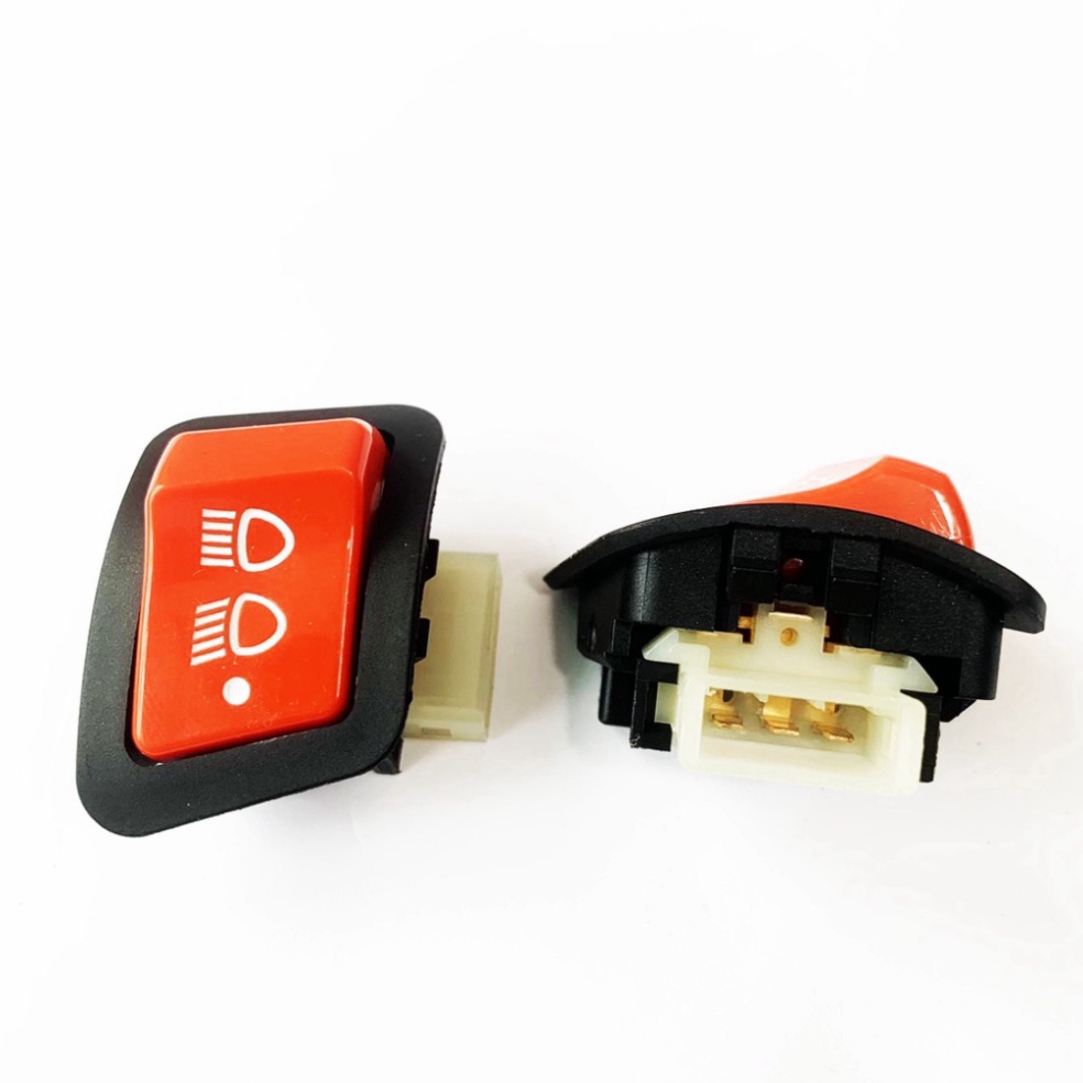 Công tắc tắt đèn pha cos cho các dòng xe wave 110, rsx 110, blade, Vision 2023, Lead 2023 future Loại Chân Đồng Màu Đỏ