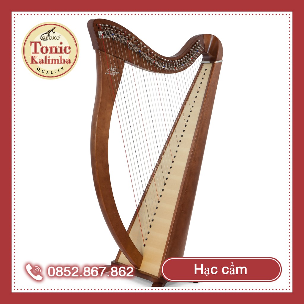 Đàn Lyre Harp đàn hạc thủ công KATENE-W01024 Tặng full phụ kiện bảo hành thân đàn 10 năm tặng đàn kalimba 17 phim