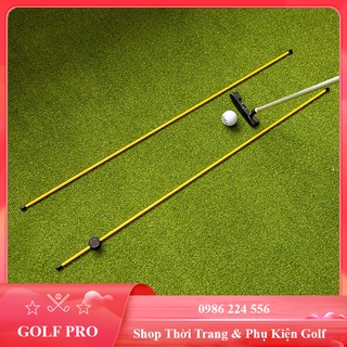 Que định hướng golf tập swing và put chỉ hướng bóng chỉnh tư thế lưng chuẩn dụng cụ tập golf tại nhà QH001