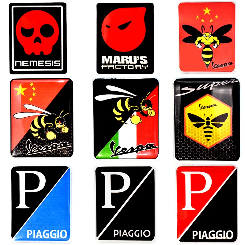 Nhãn dán 3D trang trí xe Vespa GTS GTV LX LXV LT PX 50 125 150 250 300ie Sprint Primavera Super