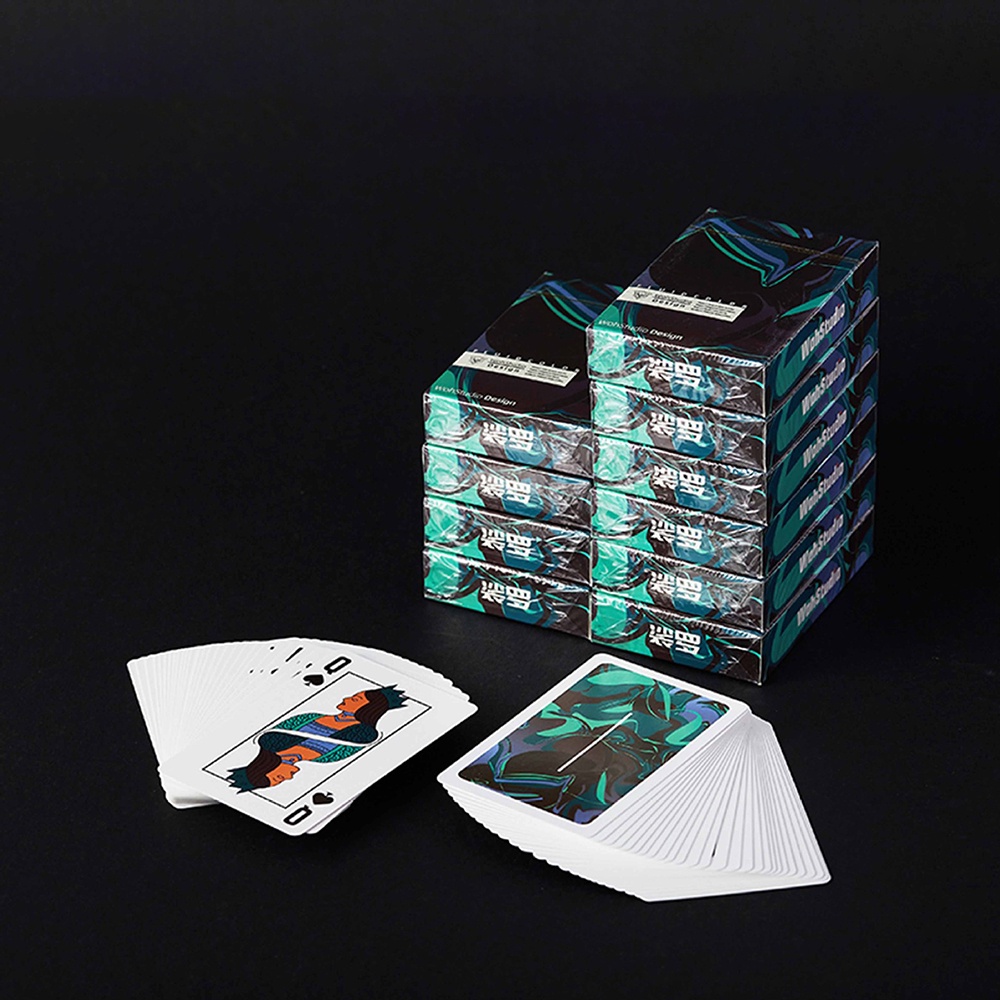 Bộ Bài Tây Poker Giá Rẻ Họa Tiết Nhật Bản Phong Cách Đơn Giản Cho Gia Đình BT14