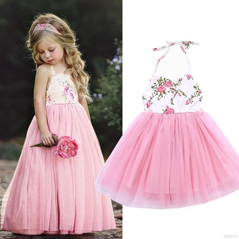 ♕ babyme ღ Girl Wedding Dress Fluffy Ball Gown Birthday Tutu Party Dress
