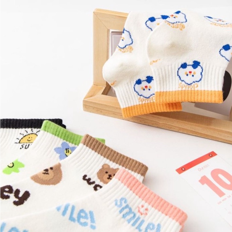 Vớ tất cổ ngắn hoa mặt trời gấu wow