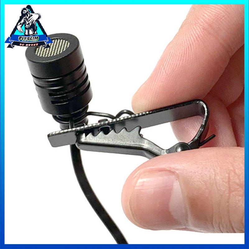 [Fitslim] USB Mini Microphone 1.5m Lavalier Mic Clip-on For Computer Recording Chat