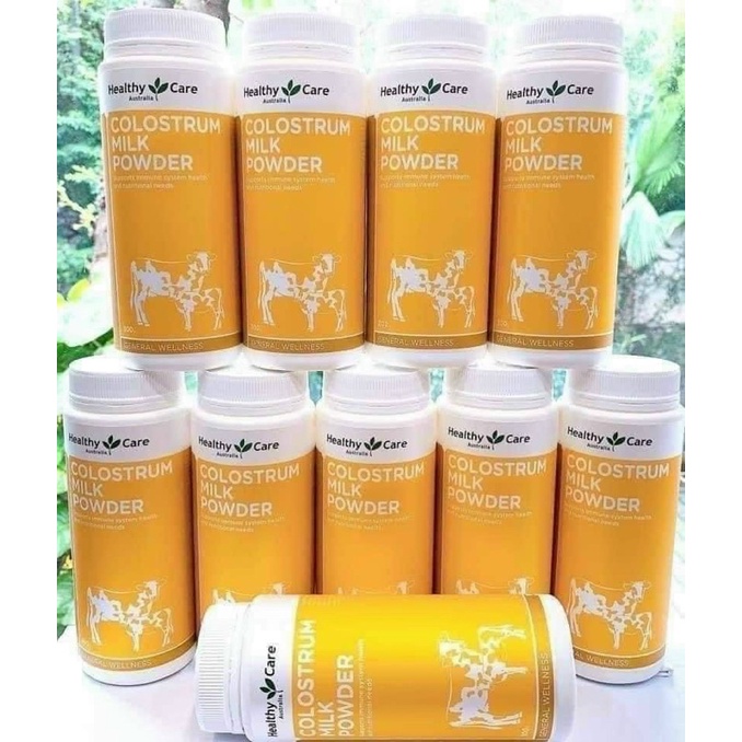 [MẪU MỚI - DATE mơis] Sữa bò non colostrum healthy care 300g Úc (lọ vàng)clip ảnh thật