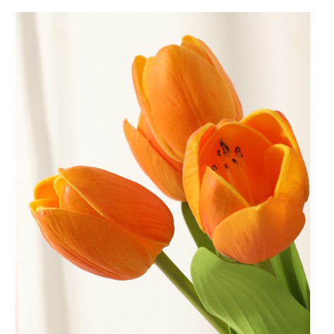 Cành hoa Tulip nhập khẩu bằng PU đẹp sang trọng trang trí nhà, cửa hàng