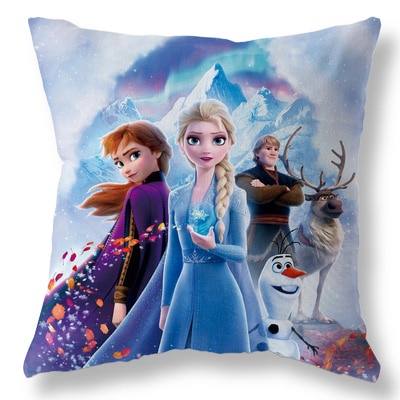 DISNEY Vỏ Gối Vuông In Hình Nhân Vật Elsa Phim Frozen Chất Liệu Mềm Mại Tiện Dụng Trang Trí Nhà Cửa