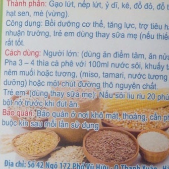Sữa thảo mộc 500g Thực Dưỡng Bà Loan