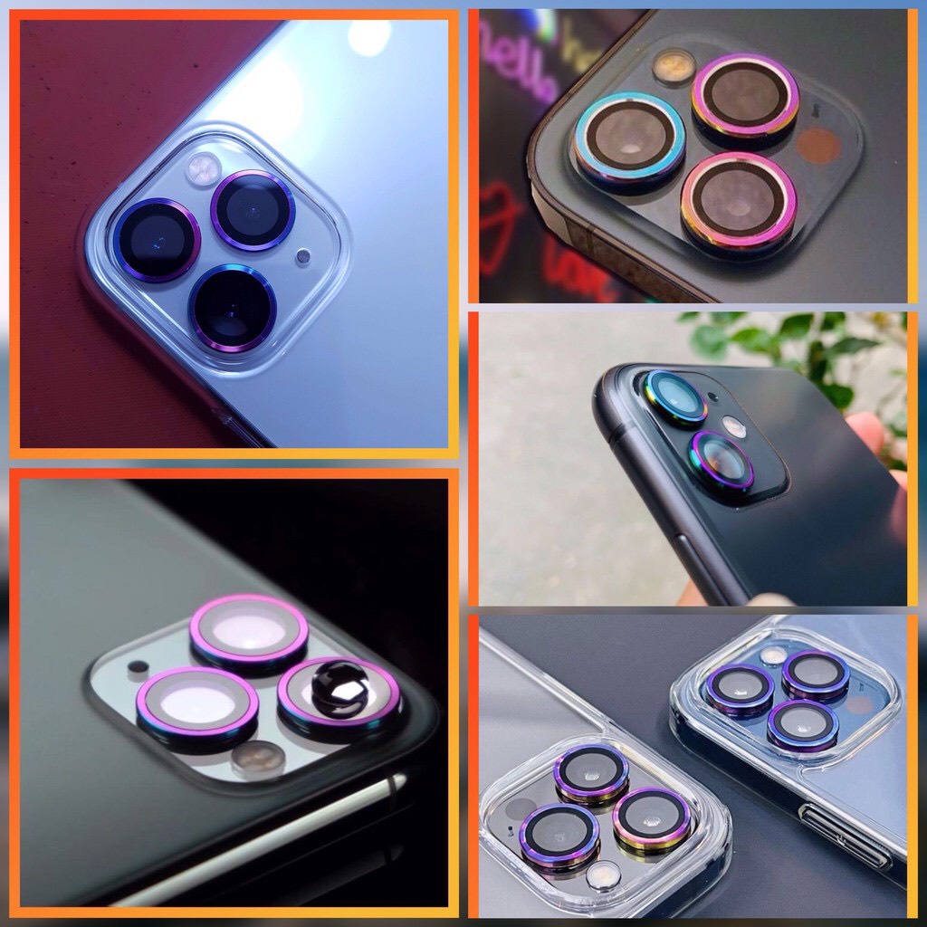 Bộ Vòng TITAN Bảo Vệ Camera IP 12-12Pro, 12PRM,  iP13, 13Pro,13PRM, iPhone 14Seri Chống Bụi, Hạn Chế Vân Tay & Mờ Camera