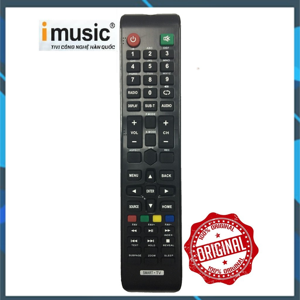 REMOTE ĐIỀU KHIỂN TIVI IMUSIC SMART MẪU 1