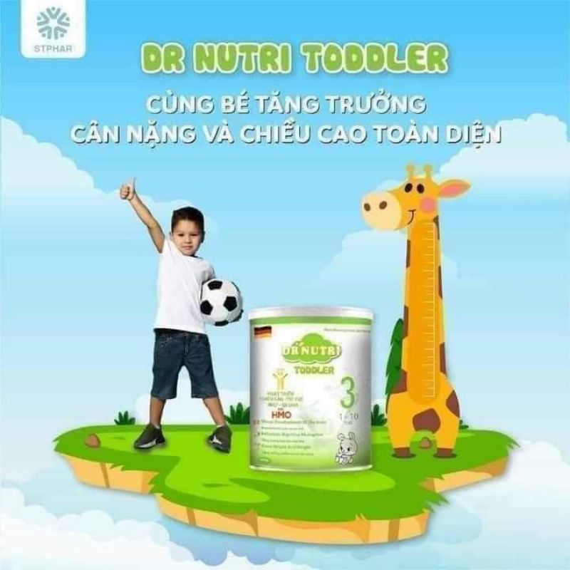 SỮA BỘT DR NUTRI TODDLER - CHIỀU CAO VƯỢT TRỘI - CÂN NẶNG ỔN ĐỊNH( 1 Tuổi đến 10 tuổi)