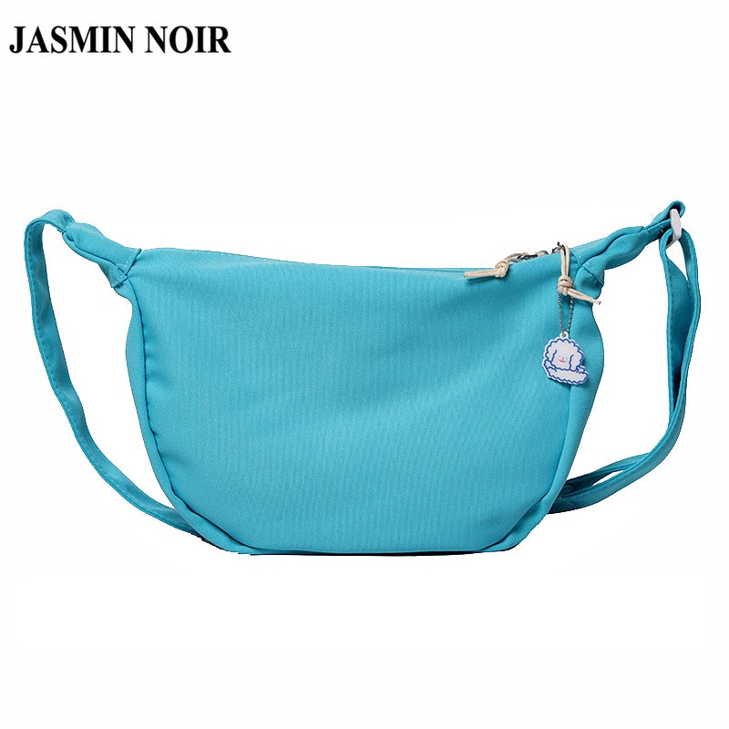 Túi đeo chéo JASMIN NOIR vải canvas thiết kế đơn giản thời trang tùy chọn màu sắc dành cho nữ
