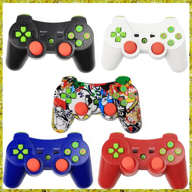 Tay cầm chơi game Bluetooth với 6 trục và cáp sạc cho Sony PS3