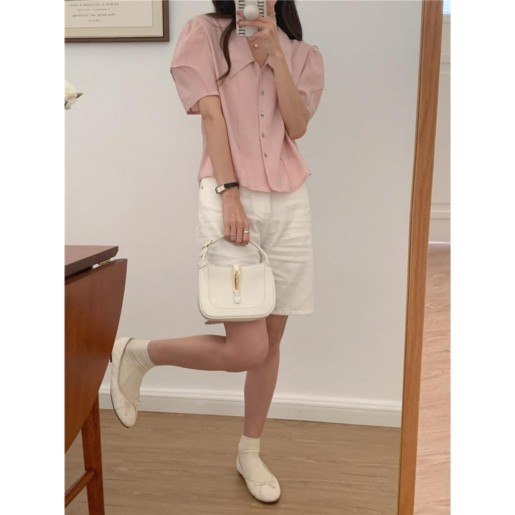 Áo Sơ Mi Ngắn Tay Thời Trang Công Sở Thanh Lịch Cho Nữ 51535