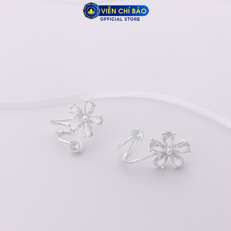 Bông tai bạc nữ hoa chong chóng chất liệu bạc S925 thời trang phụ kiện trang sức nữ Viễn Chí Bảo B400244