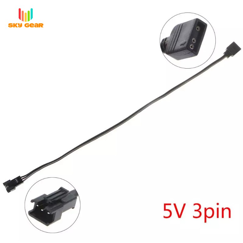 Dây cáp chuyển LED cổng 3Pin 5v ARGB sang 3Pin 5v Female