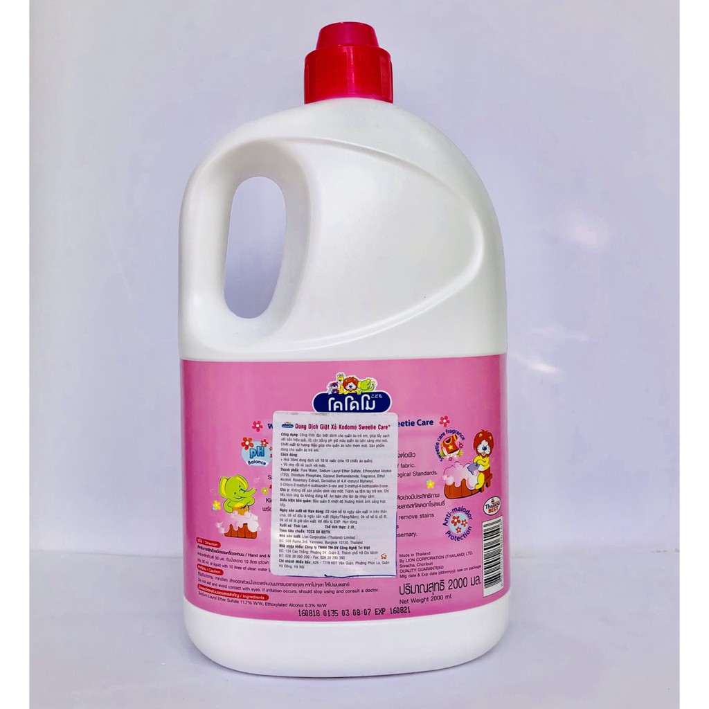 Nước giặt Kodomo Sweetie Care 2000ml