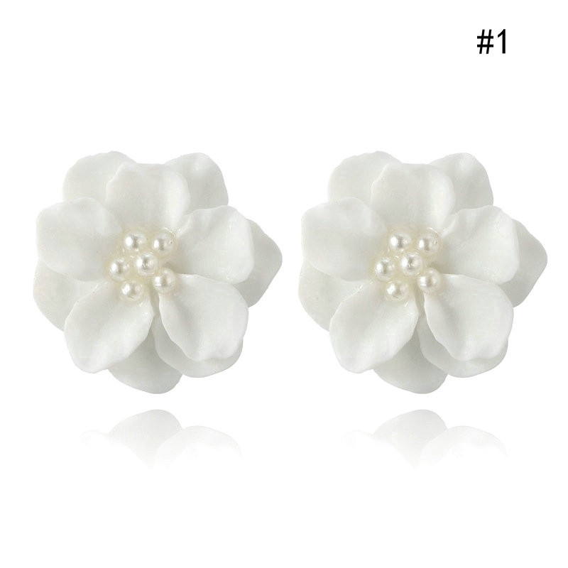 Bông tai phối mặt hình hoa 3D phong cách boho thời trang cho nữ