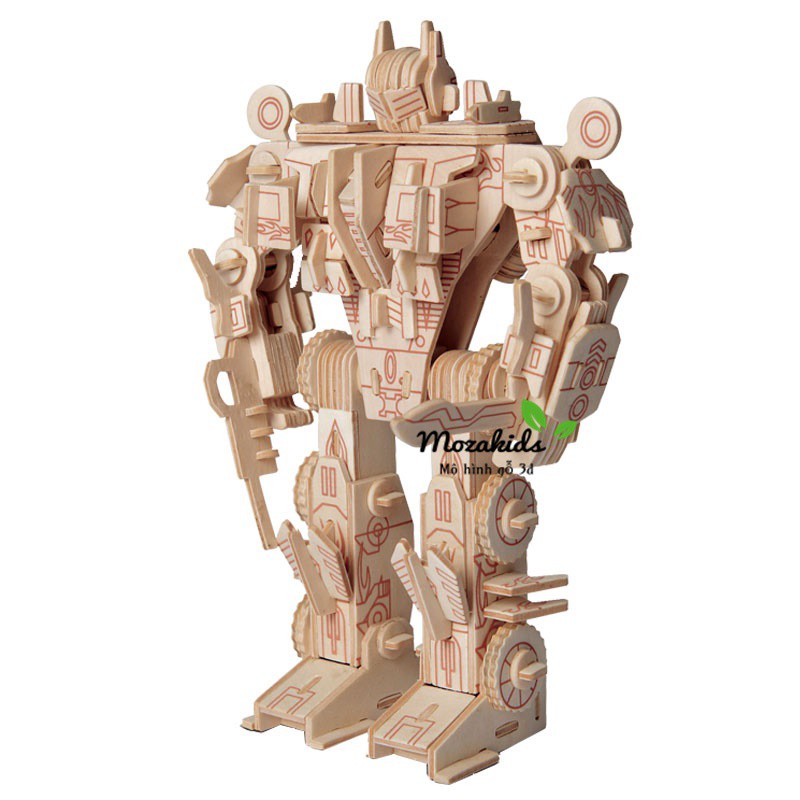 Đồ chơi lắp ráp gỗ 3D Mô hình Robot Optimus Prime