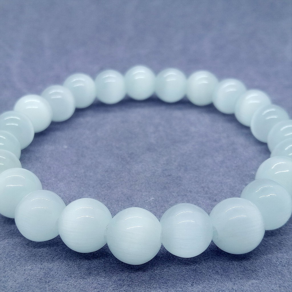 Vòng Tay May Mắn Hình Mắt Mèo 6-12mm