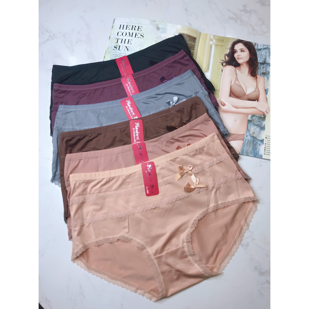 Quần lót bigsize cạp cao ModernBra 400 - Freesize 70-85 kg chất thun siêu mềm mát Thái Lan , ThaimarketBra
