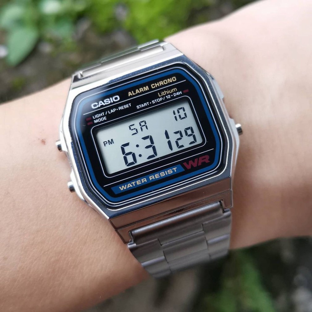 (Thẻ bảo hành 12 tháng)ồng hồ nam casio A159-A158 Full box- Đồng.hồ.casio.a159