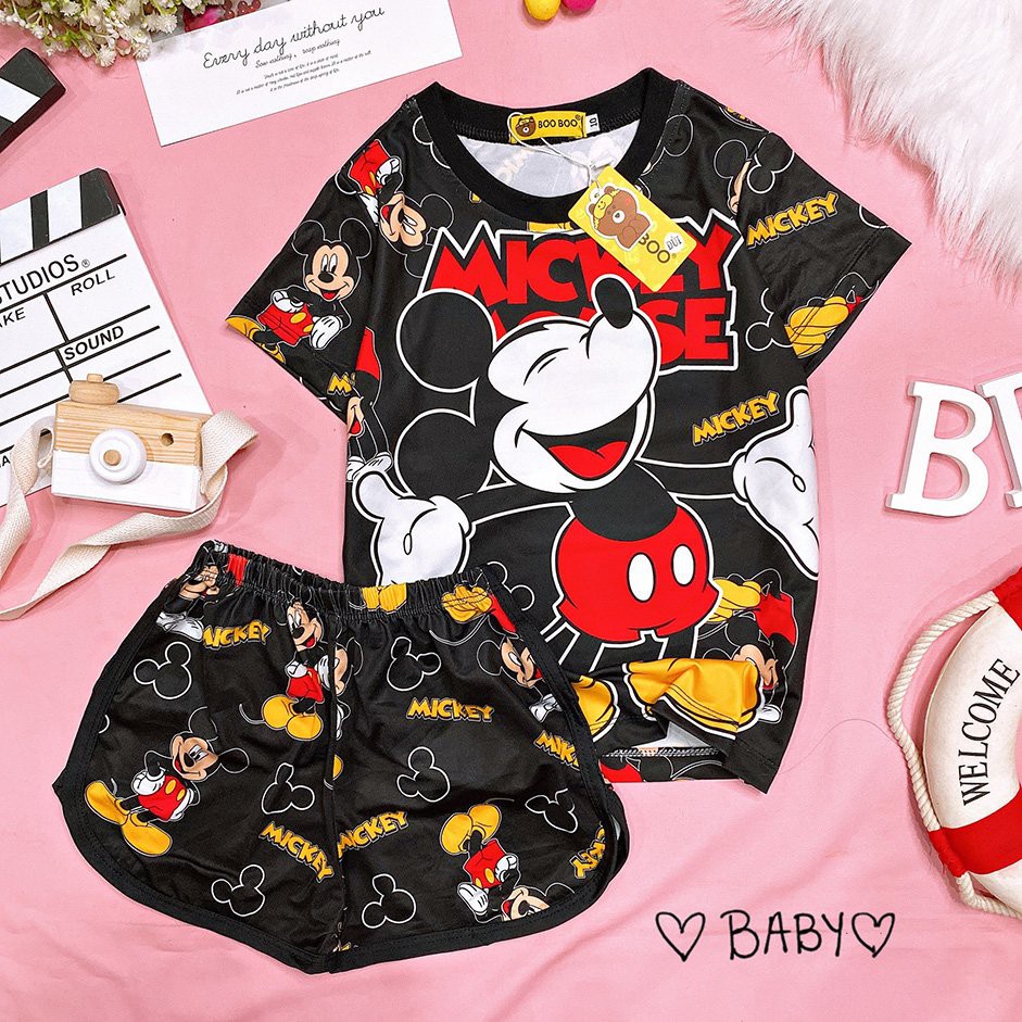P2 Đồ Bộ Pijama Thun Baby SIZE 10-20KG Tay Ngắn Quần Đùi Họa Tiết Hoạt Hình Dễ Thương | BigBuy360 - bigbuy360.vn