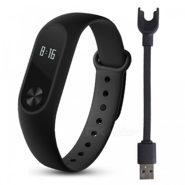 Vòng Đeo Tay Xiaomi Miband 2 Màu Đen - Hàng Chính Hãng DGW