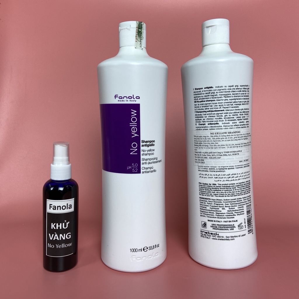 Dầu gội khử vàng Fanola 1000ml