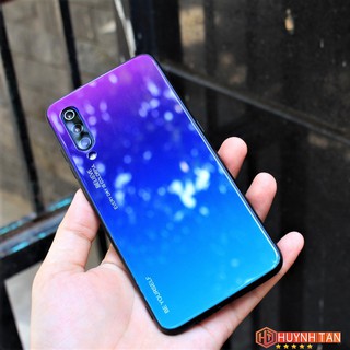 Ốp lưng Xiaomi Mi 9 SE gương kính cường lực Cầu Vồng