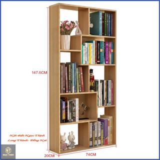 [GIÁ XƯỞNG] Kệ sách gỗ để sàn đa tầng thông minh