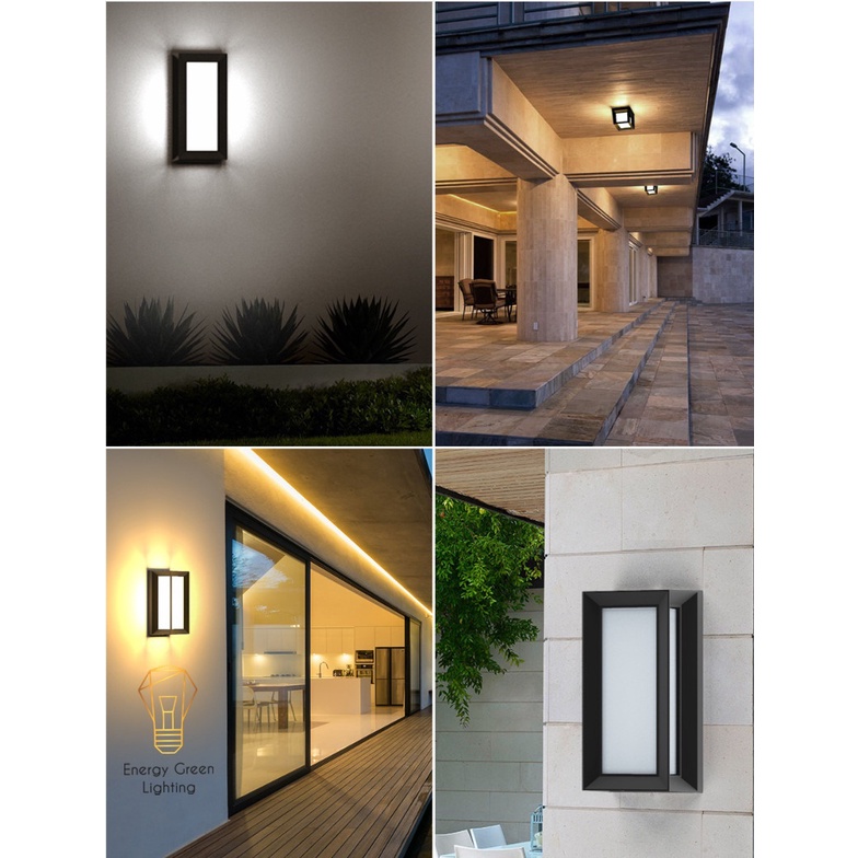 [ Nhiều Mẫu ] Đèn Tường Energy Green Lighting  - Hiên Nhà - Gắn Cổng - Phong cách Bắc Âu - Thân Nhôm Chống Nước Cao Cấp