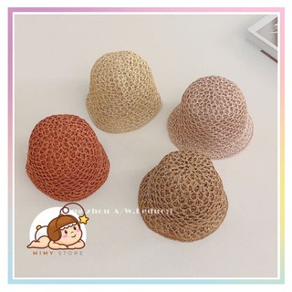 Mũ Cói Cho Bé Phong Cách Hàn Quốc