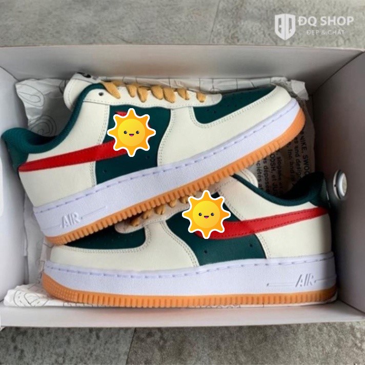 Giày thể thao AF1 Gu Xì,Giày sneaker nam nữ FORCE xanh đỏ hot trend,kiểu dáng thể thao,đi học,tập gym,chạy bộ
