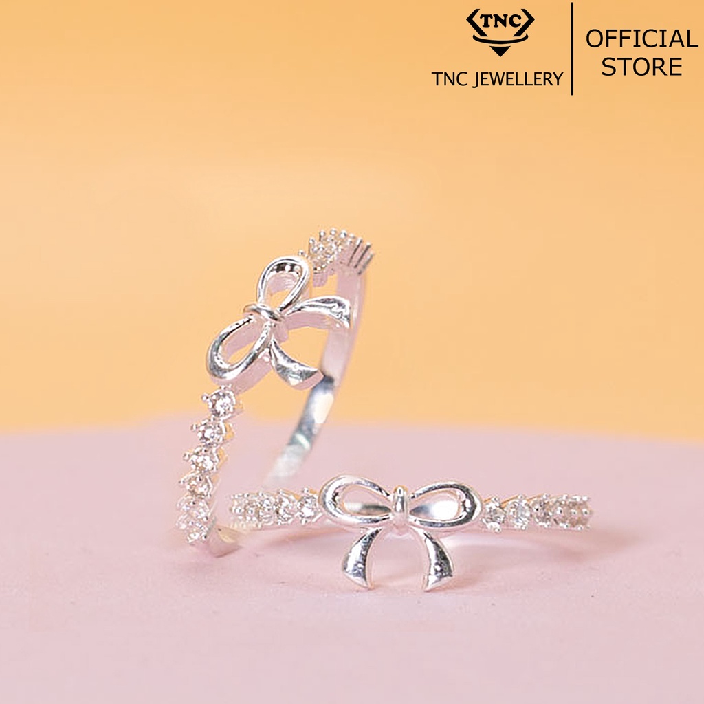 Nhẫn Bạc Nữ 925 Hình Nơ Nữ Tính, Sang Trọng -Trang Sức TNC JEWELLERY