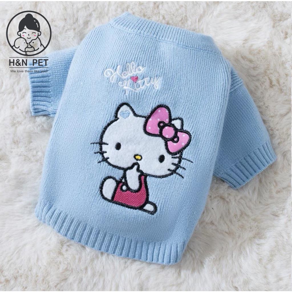 Áo len chó mèo Kitty gam màu nhẹ nhàng xinh xắn HN PET