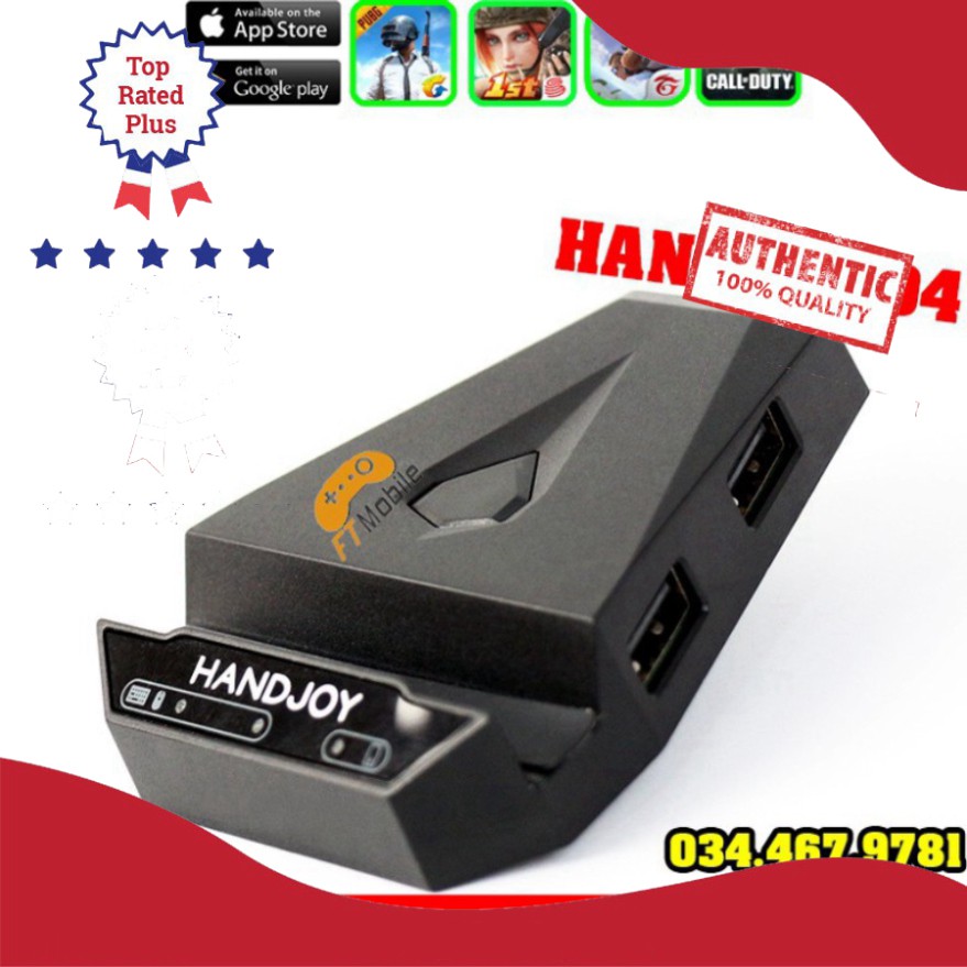 HÓT SALE Handjoy D4 | Bộ Chuyển đổi chơi game bàn phím chuột dành cho điện thoại máy tính bảng HÓT SALE