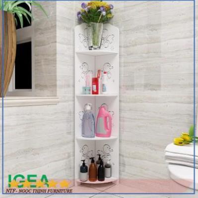 🍀 Kệ góc nhà tắm 4 tầng họa tiết đáng yêu (NTF230 +NTF231) | BigBuy360 - bigbuy360.vn