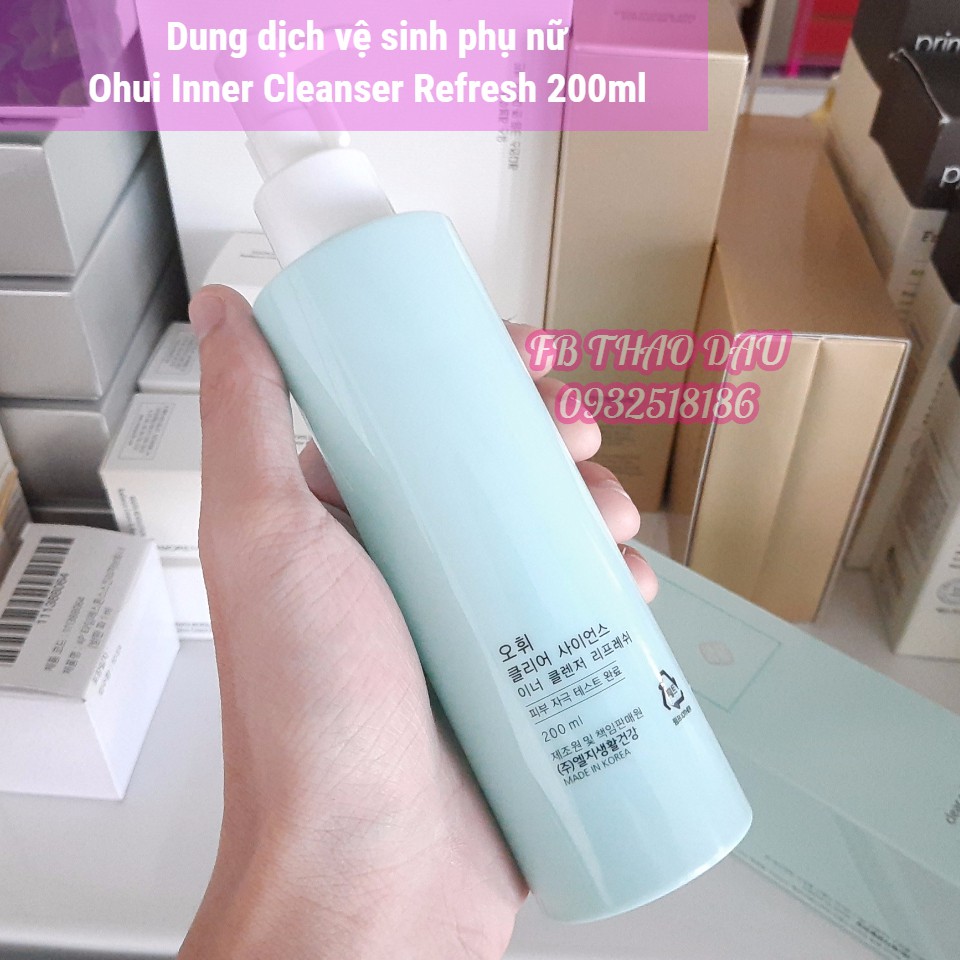 Dung Dịch Vệ Sinh Phụ Nữ Ohui Inner Cleanser Refresh 200ml