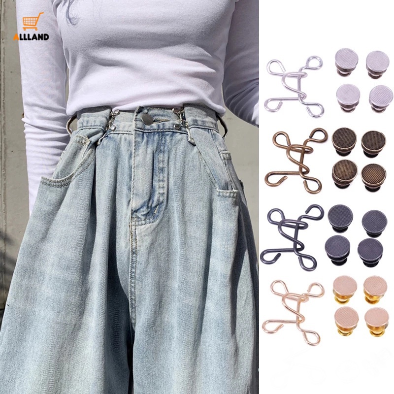 Móc và mắt cài thu gọn lưng quần không cần đục lỗ 27/ 32mm dành cho cả nam và nữ