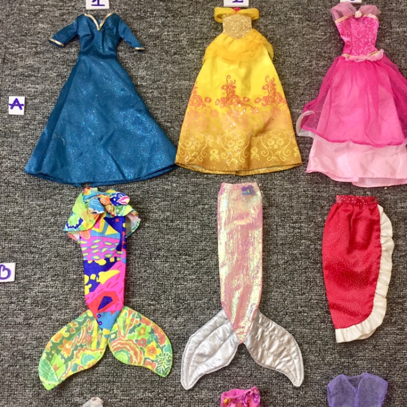 QAA4-ĐẦM VÁY TIÊN CÁ CHO BÚP BÊ BARBIE