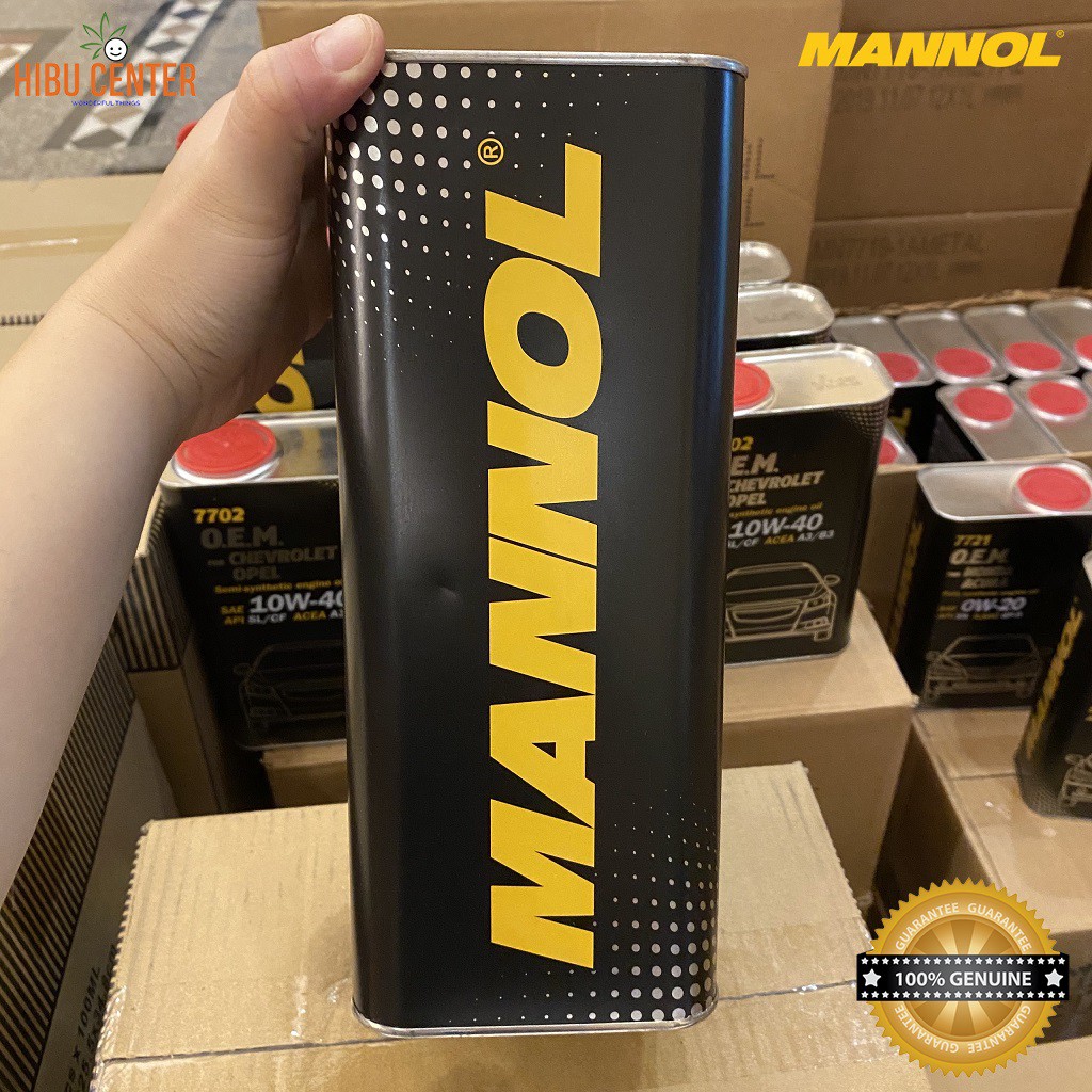 Nhớt MANNOL 10W-40 SL/CF O.E.M Cho Xe Chevrolet, Opel 7702 – 4L Hàng Đức Cao Cấp Chính Hãng – HIBUCENTER