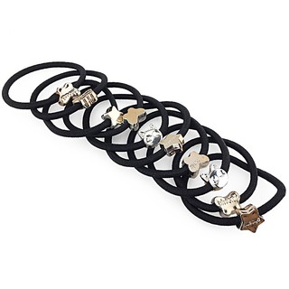 Set 10 thun cột tóc hình dễ thương cho nữ/bé gái