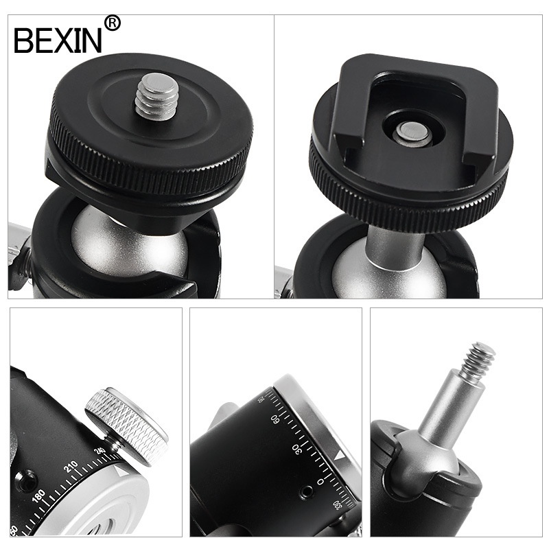 Đầu gắn Mini bằng hợp kim nhôm K-19 cho giá đỡ ba chân | BigBuy360 - bigbuy360.vn