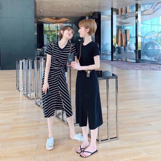 Đầm xoắn eo xẻ tà🌸