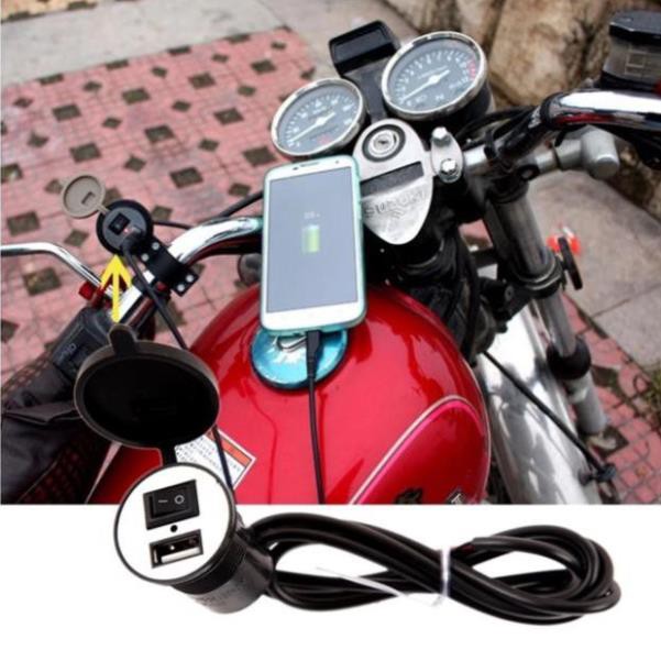 Sạc USB V3 Cho Xe Máy AC 12v