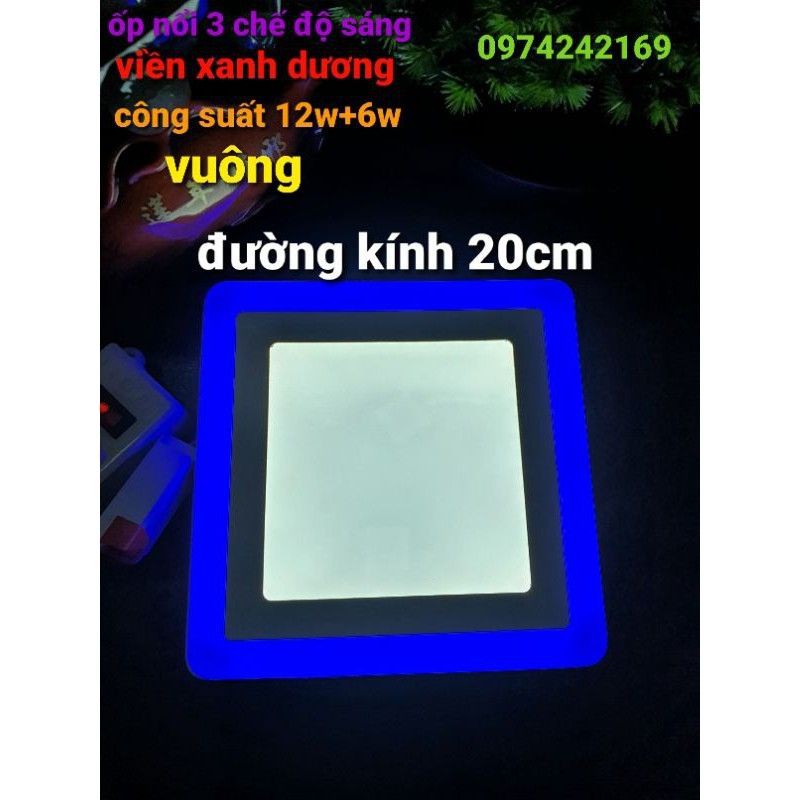 Đèn ốp nỗi vuông 6w.12w.18w.24w. (siêu sáng)