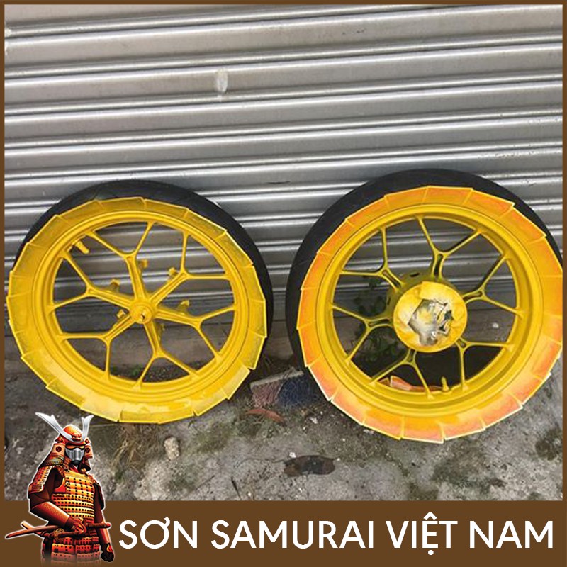 Màu Vàng Son Samurai - Combo Son Xit Samurai Màu Vàng 108